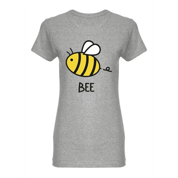 Bee Cartoon Design T-Shirt Women -Image by Shutterstock, Female Small
