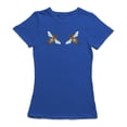 thumbnail image 1 of Bee Chest Graphic Women Royal Blue T-Shirt, Female Medium, 1 of 4
