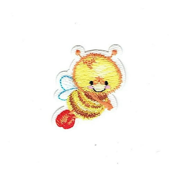 Bee - Children's - Flying Right - Iron On Applique/Embroidered Patch
