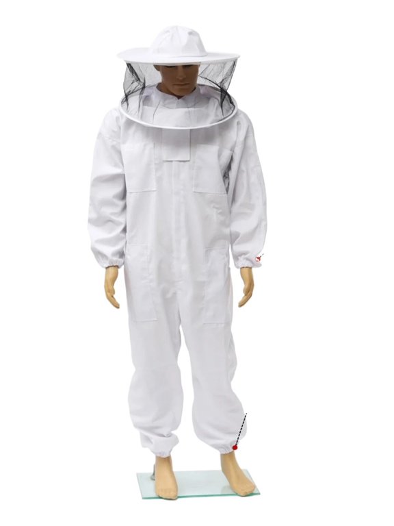 Bee Clothing Beekeeping Protective Clothing Full Body Suit Hat Smock Bee Suit Equipment Veil Hat Beekeeper Clothing ,Easy to Wear