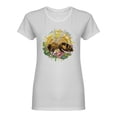 thumbnail image 1 of Bee Collecting Nectar Shaped T-Shirt Women -Image by Shutterstock, Female x-Large, 1 of 2