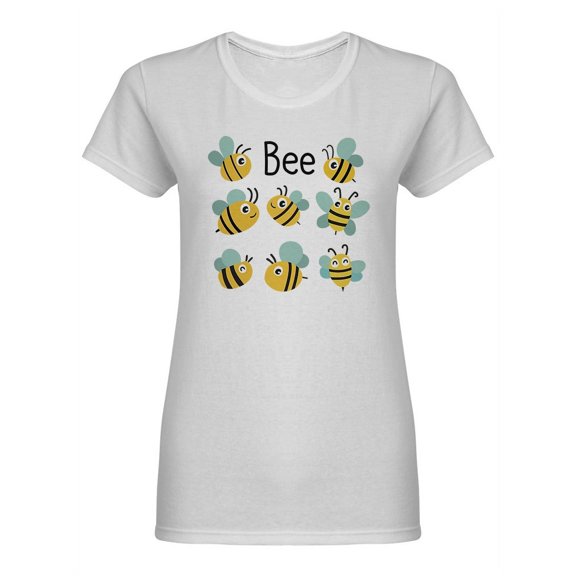 Bee Collection Design Shaped T-Shirt Women -Image by Shutterstock, Female Medium