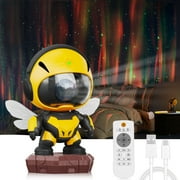 Bee Colorful Projection Lamp,Starry Nebula Ceiling LED Lamp with Timer and Remote, Kids Room Decor Aesthetic, for Christmas, Birthdays, Valentine's Day