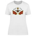 thumbnail image 1 of Bee Crown And Red Roses T-Shirt Women -Image by Shutterstock, Female XX-Large, 1 of 2