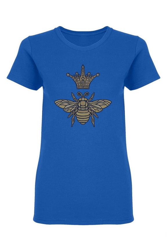 Bee Crown Bumblebee Shaped T-Shirt Women -Image by Shutterstock, Female Medium