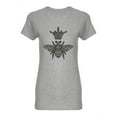 thumbnail image 1 of Bee Crown Bumblebee Shaped T-Shirt Women -Image by Shutterstock, Female x-Large, 1 of 2