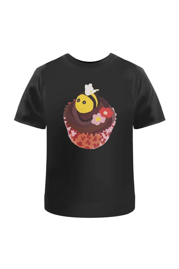 Bee Cupcake' Unisex T-Shirt - 100% Cotton (S-XXL) (TA027132)
