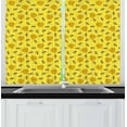 thumbnail image 1 of Bee Curtains 2 Panels Set, Beekeeping Beeswax Vespiary Concept Print with Bees and Honeycombs in Nature Elements, Window Drapes for Living Room Bedroom, 55W X 39L Inches, Multicolor, by Ambesonne, 1 of 2