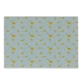 thumbnail image 1 of Bee Cutting Board, Hand-Drawn Outline of Insect with Splashed Yellow Paint on Plain Background, Decorative Tempered Glass Cutting and Serving Board, Small Size, Multicolor, by Ambesonne, 1 of 1