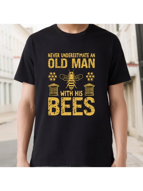 Bee Dad Cotton Perfect For Beekeepers Casual Father's Day Gift Family T-Shirt, Size S-5XL
