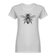 thumbnail image 1 of Bee Drawing Design Shaped T-Shirt Women -Image by Shutterstock, Female x-Large, 1 of 2