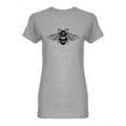 thumbnail image 1 of Bee Drawing Shaped T-Shirt Women -Image by Shutterstock, Female Small, 1 of 2