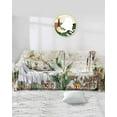 thumbnail image 1 of Bee Flower Sofa Couch Covers for 3 Cushion Couch,Washable L Shape Sectional Sofa Covers for Loverseat/Pet/Kid,White Daisy Floral Rustic Rustic Woodgrain Slipcover Throw Blanket Futon Cover 71x134, 1 of 8