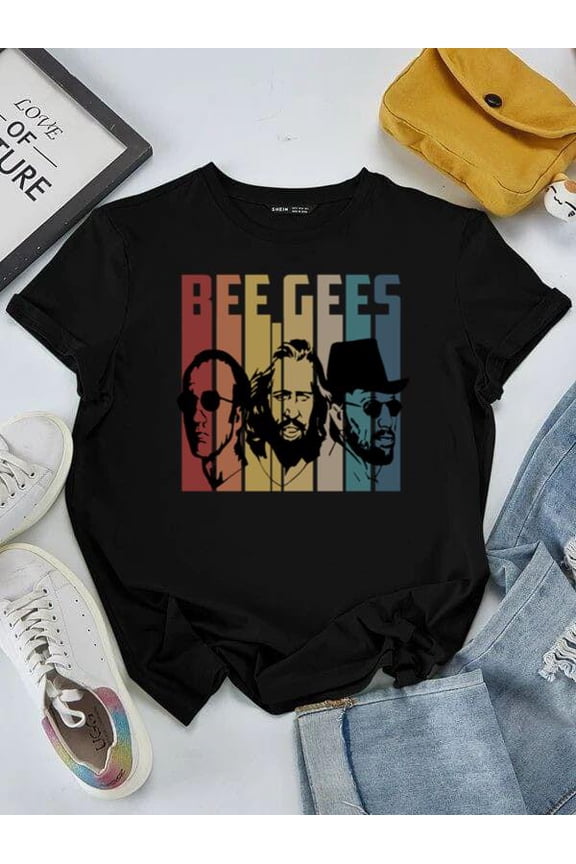 Bee Gees Classic Rock Music Retro Band Fan Disco Era Graphic Unisex tee V51355, for men & women, up to size 5XL