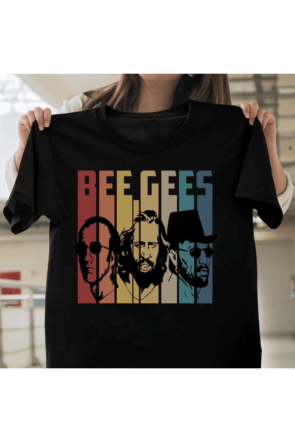 Bee Gees Classic Rock Music Retro Band Fan Graphic Disco Pop Trio Art V51355 Unisex T-Shirt, Size Up to 5XL