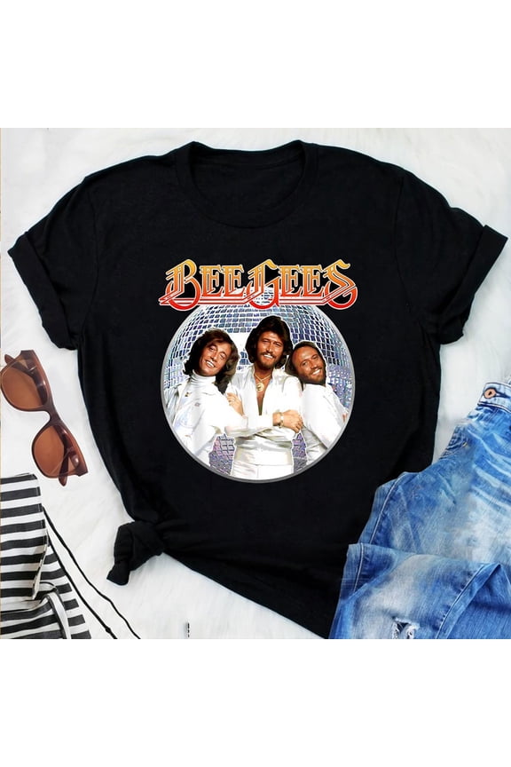 Bee Gees T-shirt Black Cotton All size S-343XL