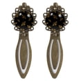 thumbnail image 1 of Bee Golden Embroidery Vintage Copper-Colored Lace Bookmarks: Stainless Steel Reading Accessories for Book Lovers - Set of 2, 1 of 5