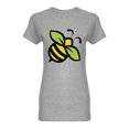 thumbnail image 1 of Bee  Graphic Shaped T-Shirt Women -Image by Shutterstock, Female Small, 1 of 2