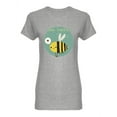 thumbnail image 1 of Bee Happy! Bumblebee T-Shirt Women -Image by Shutterstock, Female Large, 1 of 2