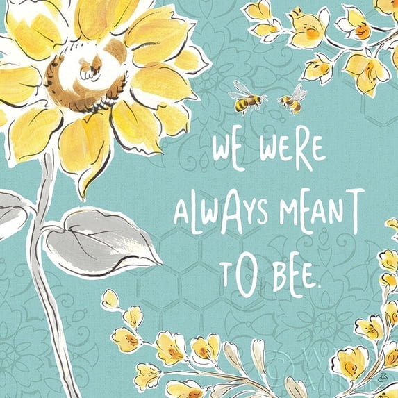 Bee Happy Iv Poster Print by Daphne Brissonnet