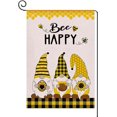 thumbnail image 1 of Bee Happy Sunflower Garden Flag,Cute Bee Gnomes with sunflower Garden Flag,Spring Summer Double Sided Seasonal Garden Flag for Yard Lawn Outdoor Decor, 1 of 5