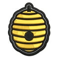 thumbnail image 1 of Bee Hive Applique Multi-Color Embroidered Iron-On Patch - 2.0 Inch Mini, 1 of 5
