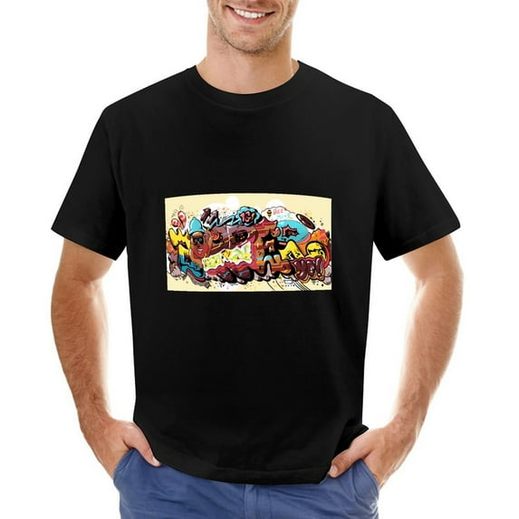 Bee Hive Brown Vintage T-shirt Mens Cotton Classic Crewneck Short Sleeve Tees Unisex Black 5XL