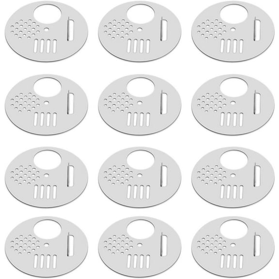Bee Hive Entrance Gate (12 pcs) Stainless Steel Bee Entrance Discs Door for Beehive Nuc Box Bee Nest - Beekeeping Equipment Beehive Tool for Beekeepers