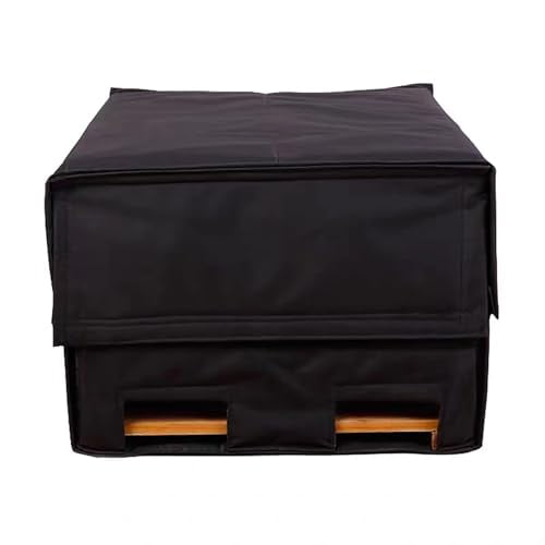 Bee Hive Insulation Wrap Winter Cover - 10 Frame Beehive Cozy Jacket with Magic Tape, Waterproof 600D Oxford Fabric & PE Cotton for Weatherproof Winter Beekeeping Supplies, Pre-Cut Entrance