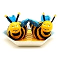 thumbnail image 1 of Bee Hive Salt & Pepper Shaker with Plate ( Set Of 3 ), 1 of 1