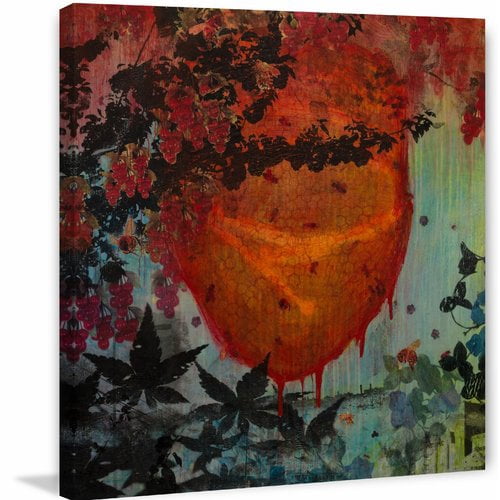 "Bee Hive in Motion" Painting Print on Wrapped Canvas