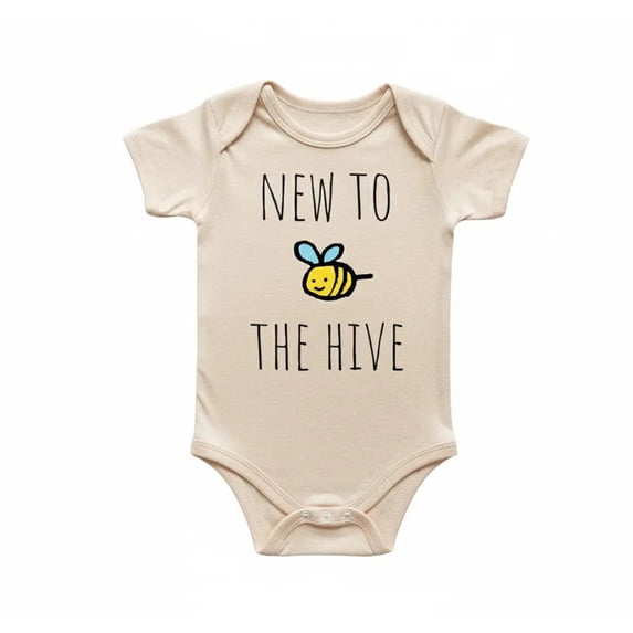 Bee Honey Hive Newborn Baby Bodysuit