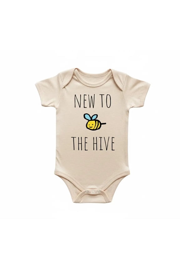 Bee Honey Hive Newborn Baby Bodysuit