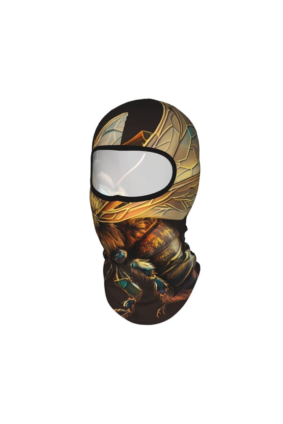 Bee Honey Honeybee Cool Unisex Balaclava Ski Mask Full Face Cover for Cold Weather & UV Protection, Breathable Cooling Helmet Liner