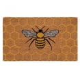 thumbnail image 1 of Abbott Doormat Durable Natural Coco Coir Doormat, Weather Resitant Mat Outdoor & Indoor Entrance, Home Decor Large Doormat, 18x30", Bee & Honeycomb, 1 of 6