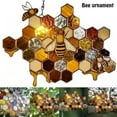 thumbnail image 1 of Bee Honeycomb Modern Art Crafts Hanging Decor,Acrylic Honey Pastoral Window Hangings Hive Pendant Ornament Bee Day Sign Door Hanger Mosaic Decoration For Home, 1 of 5