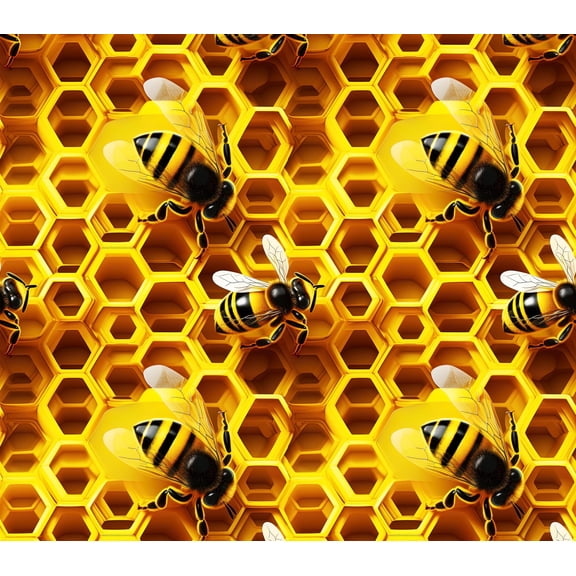 Bee & Honeycomb Pattern Edible Chocolate Transfer Sheet, by Tnct. (1 Count)