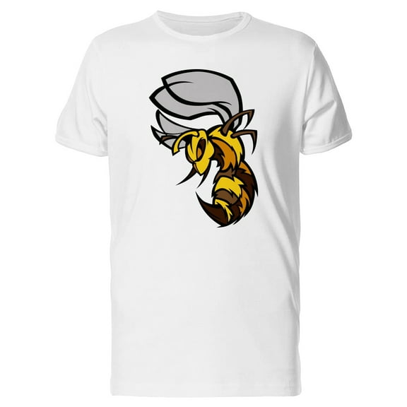 Bee Hornet, Mascot Cartoon T-Shirt Men -Image by Shutterstock, Male 3X-Large