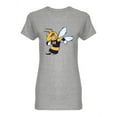 thumbnail image 1 of Bee Hornet Mascot Shaped T-Shirt Women -Image by Shutterstock, Female XX-Large, 1 of 2