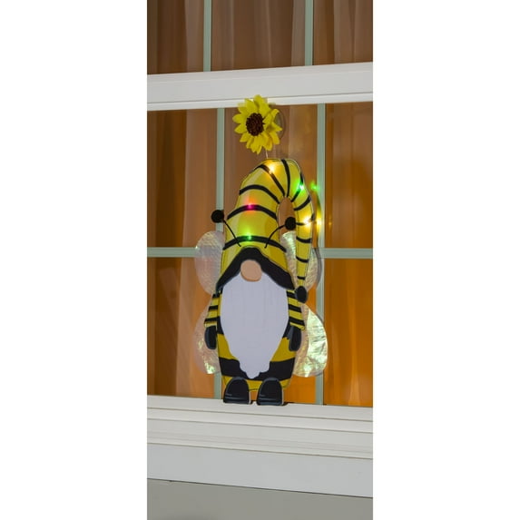 Bee Humble Bee Kind Gnome LED Window Décor