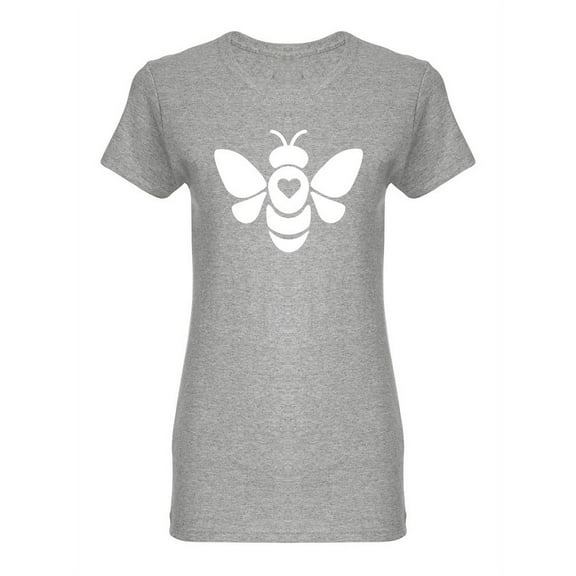 Bee Icon Shaped T-Shirt Women -Image by Shutterstock, Female Small