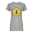 thumbnail image 1 of Bee In Yellow Circle Shaped Tee Women's -Image by Shutterstock, 1 of 2