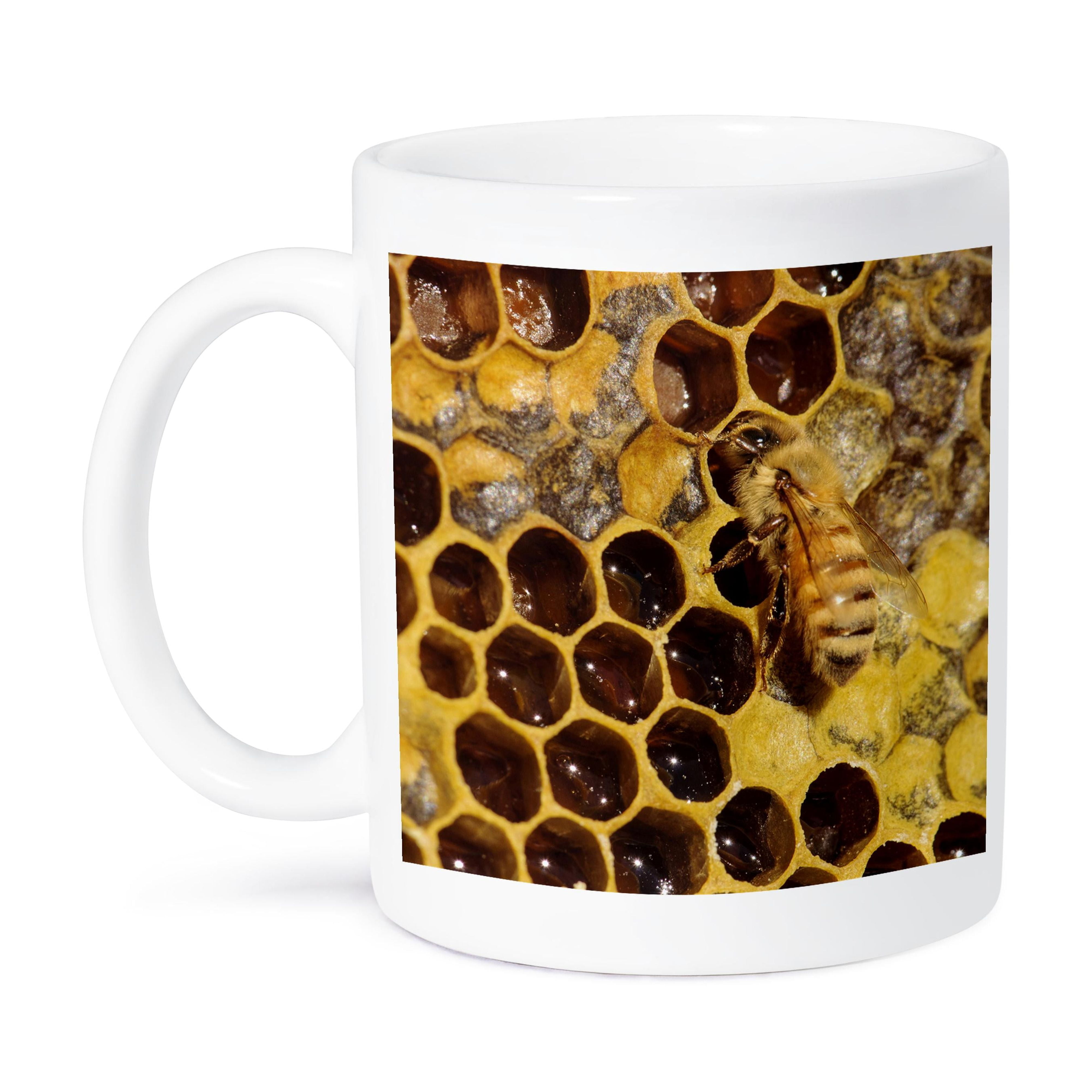 Bee Insect And Comb, With Honey - Us48 Mfr0056 - Mfr, 11oz Mug ...