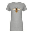 thumbnail image 1 of Bee Insect Design Shaped T-Shirt Women -Image by Shutterstock, Female Small, 1 of 2