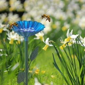 Bee Insect Drinker - Insect Drinkers Bees Insect Drinking Cups Metal Flower Shape Bee Drinker for the Garden to Provide a Safe Drinking Water Source for Pollinators Bees