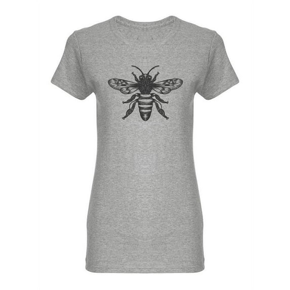 Bee Insect Sketch T-Shirt Women -Image by Shutterstock, Female x-Large