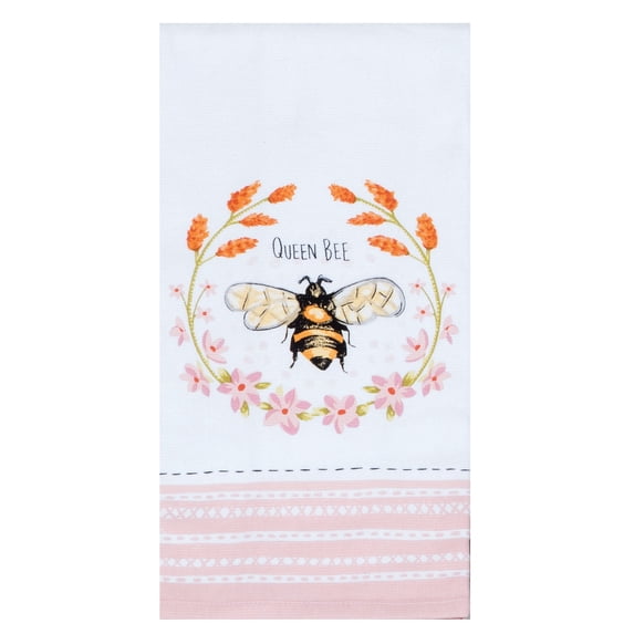 Bee Inspired Queen Bee Dual Purpose Terry Kitchen Dish Towel