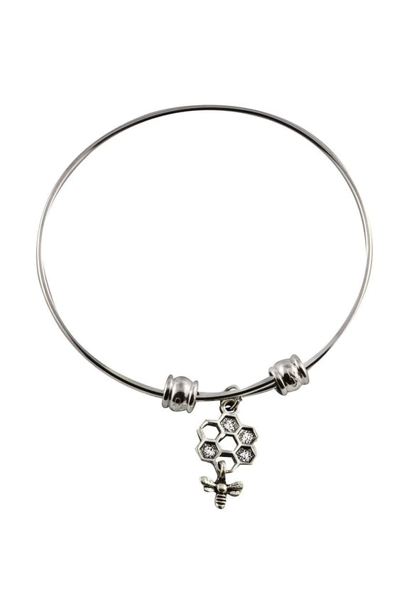 Bee Bracelet Bangle Gifts Honeycomb Jewellery Accessories