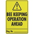 thumbnail image 1 of Bee Keeping Operation Ahead 8"x12" Rust Free Aluminum Sign, Outdoor Metal Tin Sign, Home Business Yard Sign, Bee Warning Sign, 1 of 6