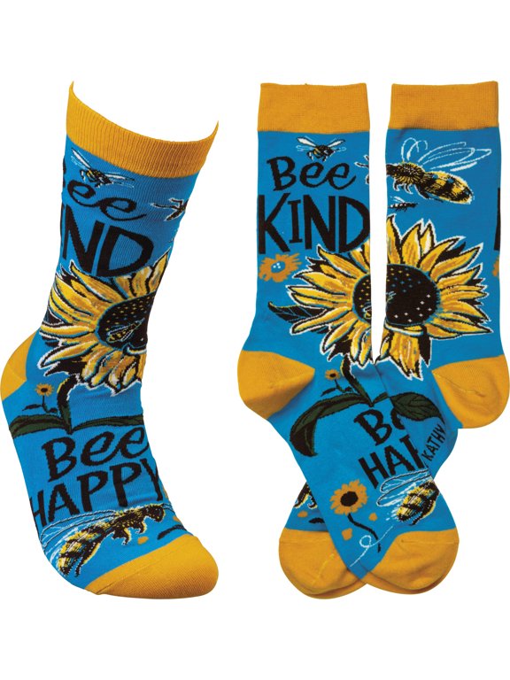 Bee Kind Bee Happy Socks